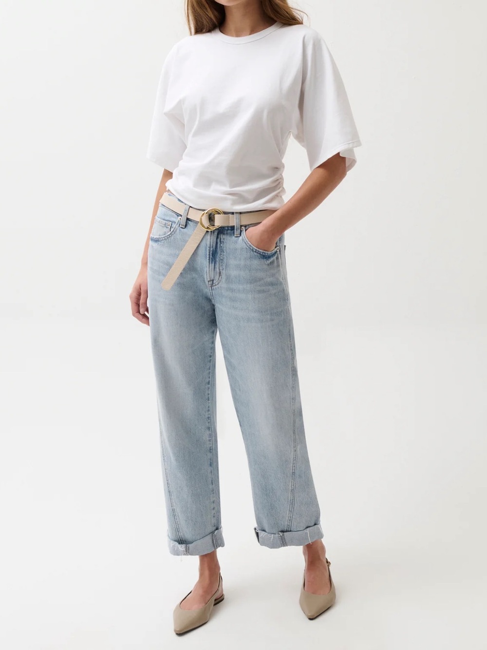 Pistola Kacey Cuffed Mid Rise Boyfriend Jeans in Berkeley 27